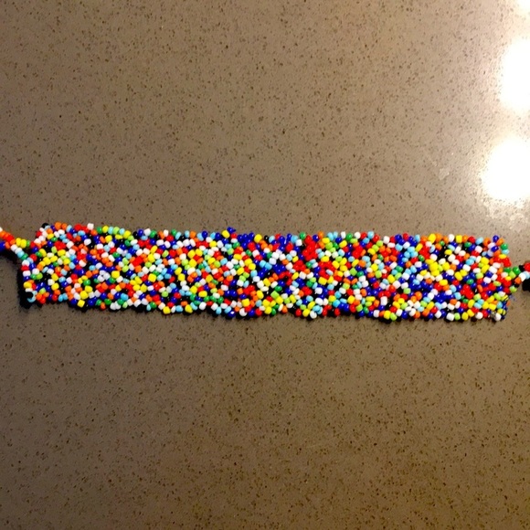 Vintage handmade South African beaded bracelet​ - Picture 1 of 2